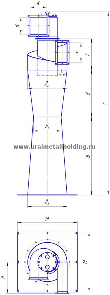 Циклон типа РИСИ