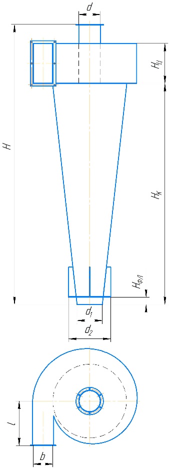 Циклон СДК-ЦН-33 размеры